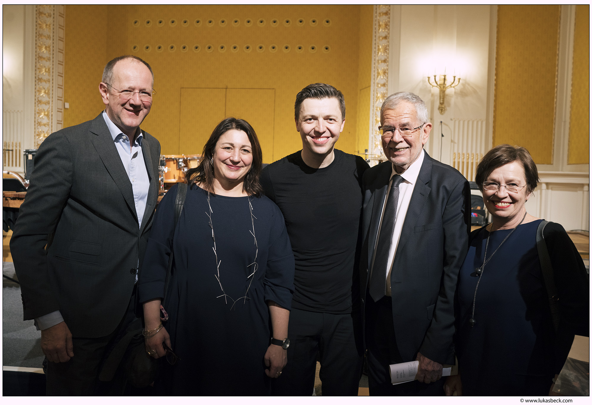 Bundesprsident Alexander van der Bellen und Kulturstadtrtin Veronica Kaup-Hasler bei inklusivem Konzert im Wiener Konzerthaus